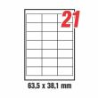 Etichete autoadezive 63.5 x38.1 mm 21/A4, 100 coli/top Creatix