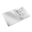 Caiet de birou LEITZ Wow, PP, A4, cu spira, matematica - roz metalizat