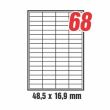 Etichete autoadezive 48.5 x16.9 mm 68/A4, 100 coli/top Creatix