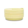 Cana din silicon CoolPack 355 ml pliabila galben pastel
