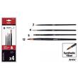 Set 4 pensule profesionale Artix varf sintetic 2-4-5-12 PP389-03