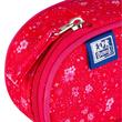 Penar tip etui oval Oxford floral roz inchis 400160909