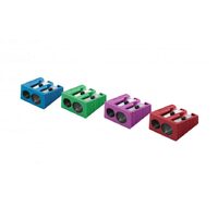 Ascutitoare metal dubla color R/A/V/Mov