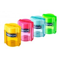 Ascutitoare dubla plastic + container R/V/G/A