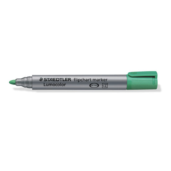 Marker flipchart Lumocolor varf rotund 2 mm verde
