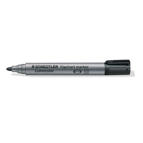Marker flipchart Lumocolor varf rotund 2 mm negru