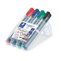 Marker flipchart Lumocolor varf rotund 2 mm 4 culori/set