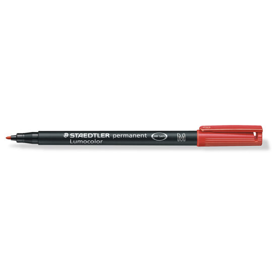 Marker permanent Lumocolor M 1 mm rosu