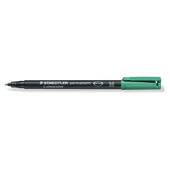 Marker permanent Lumocolor M 1 mm verde