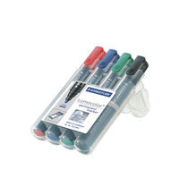Set markere permanente Lumocolor 2 mm N/R/V/A