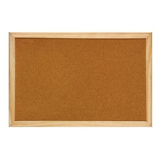 Panou pluta cu rama din lemn, 90 x 120 cm