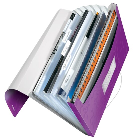 Mapa LEITZ Wow tip Proiect, PP - mov metalizat