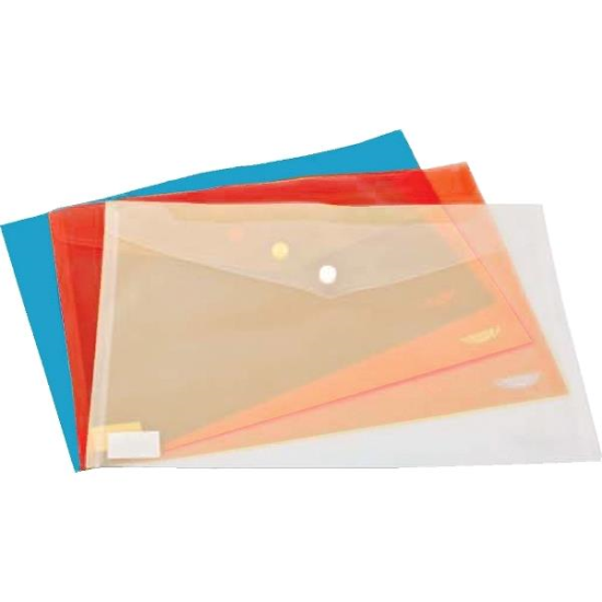 Mapa documente, Noki, A4, inchidere cu capsa, plastic,rosu