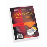 C6, 200 plicuri, gumat, offset, 70 g/mp