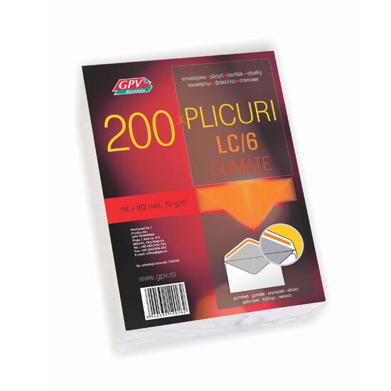 C6, 200 plicuri, gumat, offset, 70 g/mp