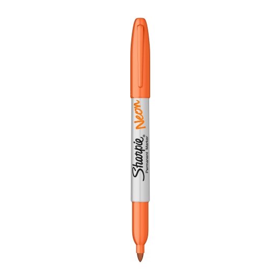 Neon Orange Marker Permanent Sharpie