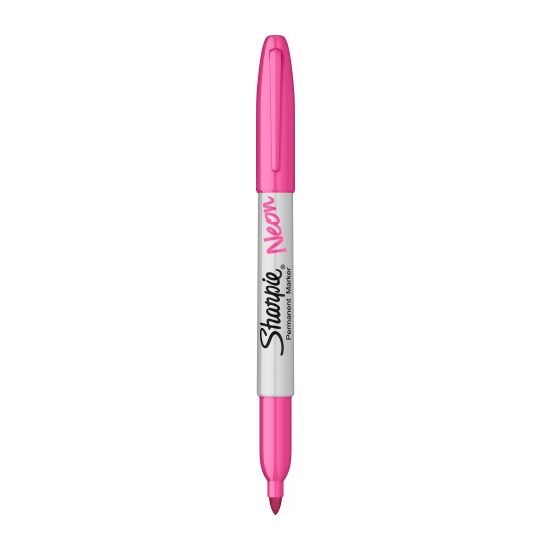 Neon Pink Marker Permanent Sharpie