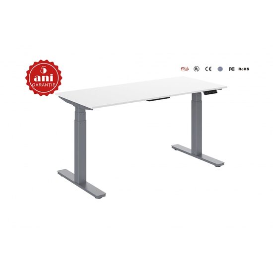 Birou reglabil cu doua motoare 1600x800x25   