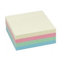 Post-it cub 75 x 75 mm 4 culori pastel 450 file 