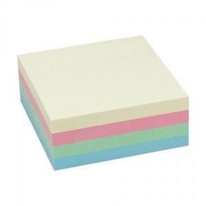 Post-it cub 75 x 75 mm 4 culori pastel 450 file 
