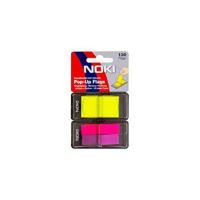 Film index autoadeziv 45 x 12mm+45 x 25 mm - 130 file/set, cu dispenser, Noki Pop-up 