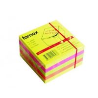 Bloc notite autoadeziv 75x75mm 450 file neon