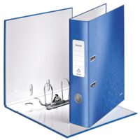 Biblioraft LEITZ 180 Wow, A4, 85mm, carton laminat - albastru metalizat