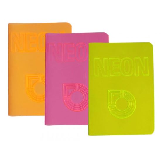 Caiet A5 mate NEON PP 42f 80g