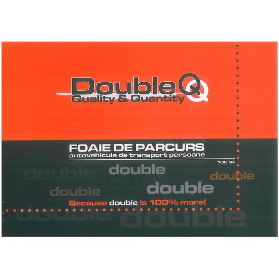 Foaie de parcurs A4 autovehicule de transport persoane 100 file 