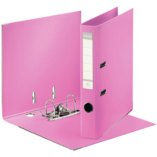 Biblioraft ESSELTE No. 1 Power, A4, plastifiat PP/PP, margine metalica, 50 mm - violet