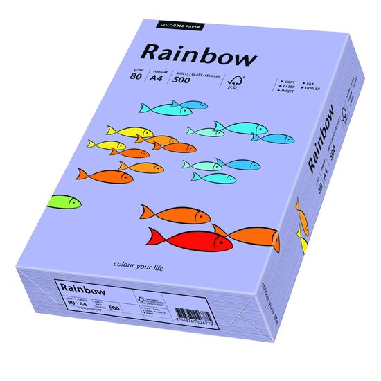 Hartie color Rainbow 80g/mp, violet (60), A4