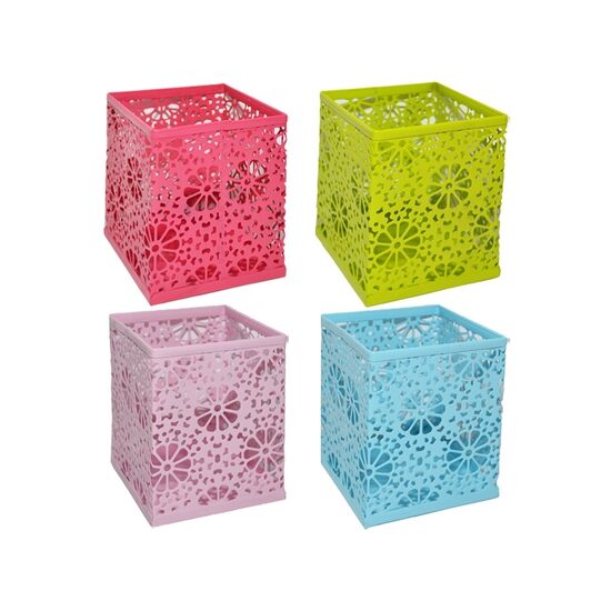 Suport Birou, din metal, patrat,color - dantelat