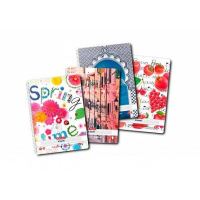 Caiet A5 100 file cu spirala patratele motiv Enjoy Life - economic 9484750