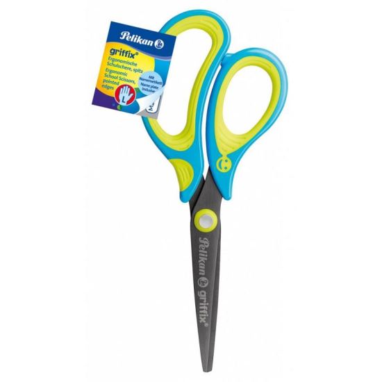 Foarfeca griffix pentru stangaci, neon fresh, 15 cm