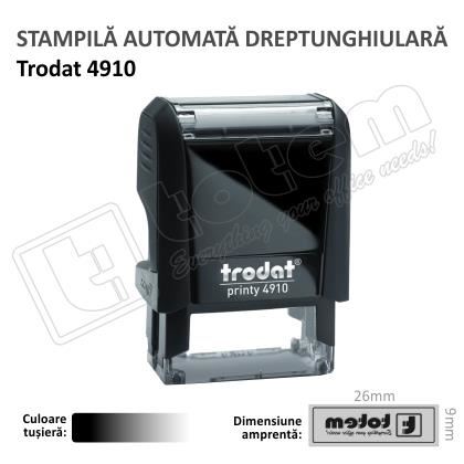 Stampila Trodat Printy 4910 tusat negru