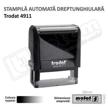 Stampila Trodat Printy 4911 tusat negru