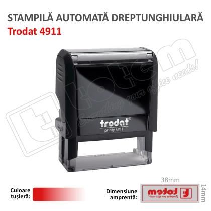 Stampila Trodat Printy 4911 tusat rosu