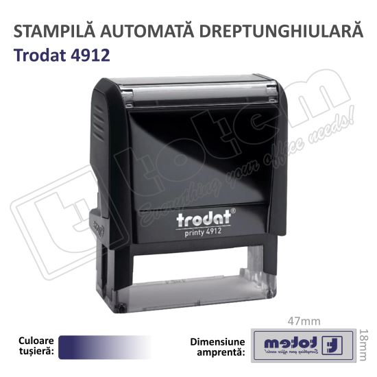 Stampila Trodat Printy 4912 tusat albastru