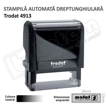 Stampila Trodat Printy 4913 tusat negru