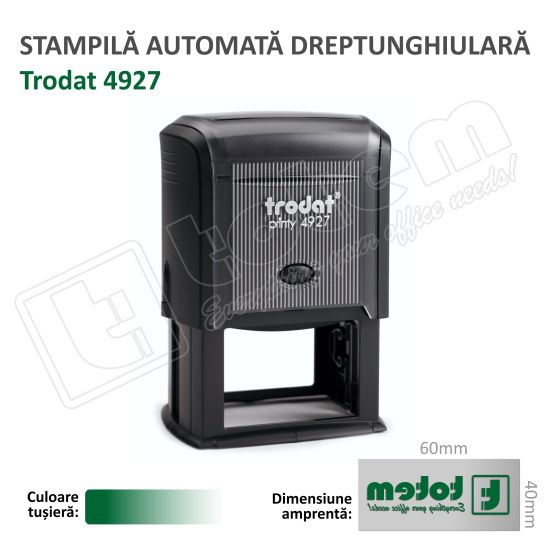 Stampila Trodat Printy 4927 tusat verde