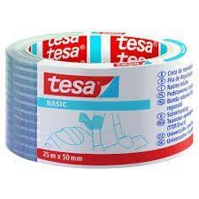 Banda reparatii 10m x 50 mm argintiu mat, Tesa