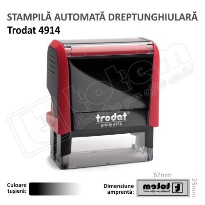 Stampila Trodat Printy 4914 tusat negru