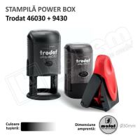 Power Box Trodat 46030 Automata+9430 de buzunar tusat negru