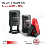 Power Box Trodat 46030 Automata+9430 de buzunar tusat rosu