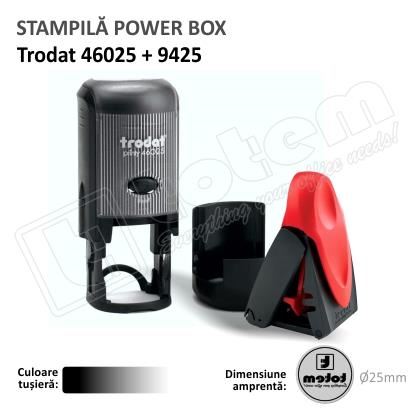 Power Box Trodat 46025 Automata+9425 de buzunar tusat negru