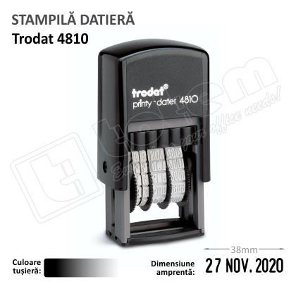 Datiera Trodat 4810 - tusat negru