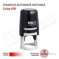 Stampila Rotunda Colop R30 Diametru 30 mm tusat rosu