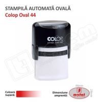 Stampila Ovala Colop Printer 44 Dimensiune: 44 x 28 mm tusat rosu