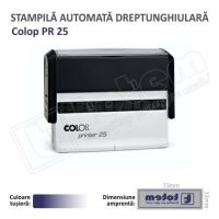 Stampila Colop Printer 25 dimensiune 75 x 15 mm tusat albastru