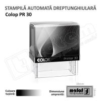 Stampila Colop Printer 30 dimensiune 47 x 18 mm tusat negru